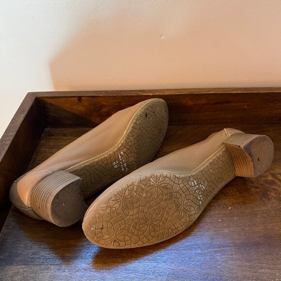 Bravo Java Tan Leather Heeled Loafers - Picture 5 of 6